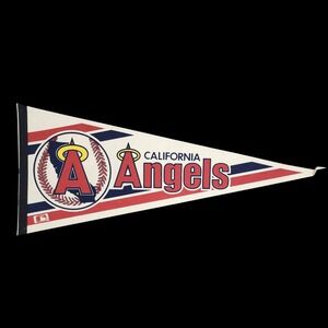 Vintage California Angels MLB‎ Felt Pennant 30" Full Size Licensed PLEASE READ